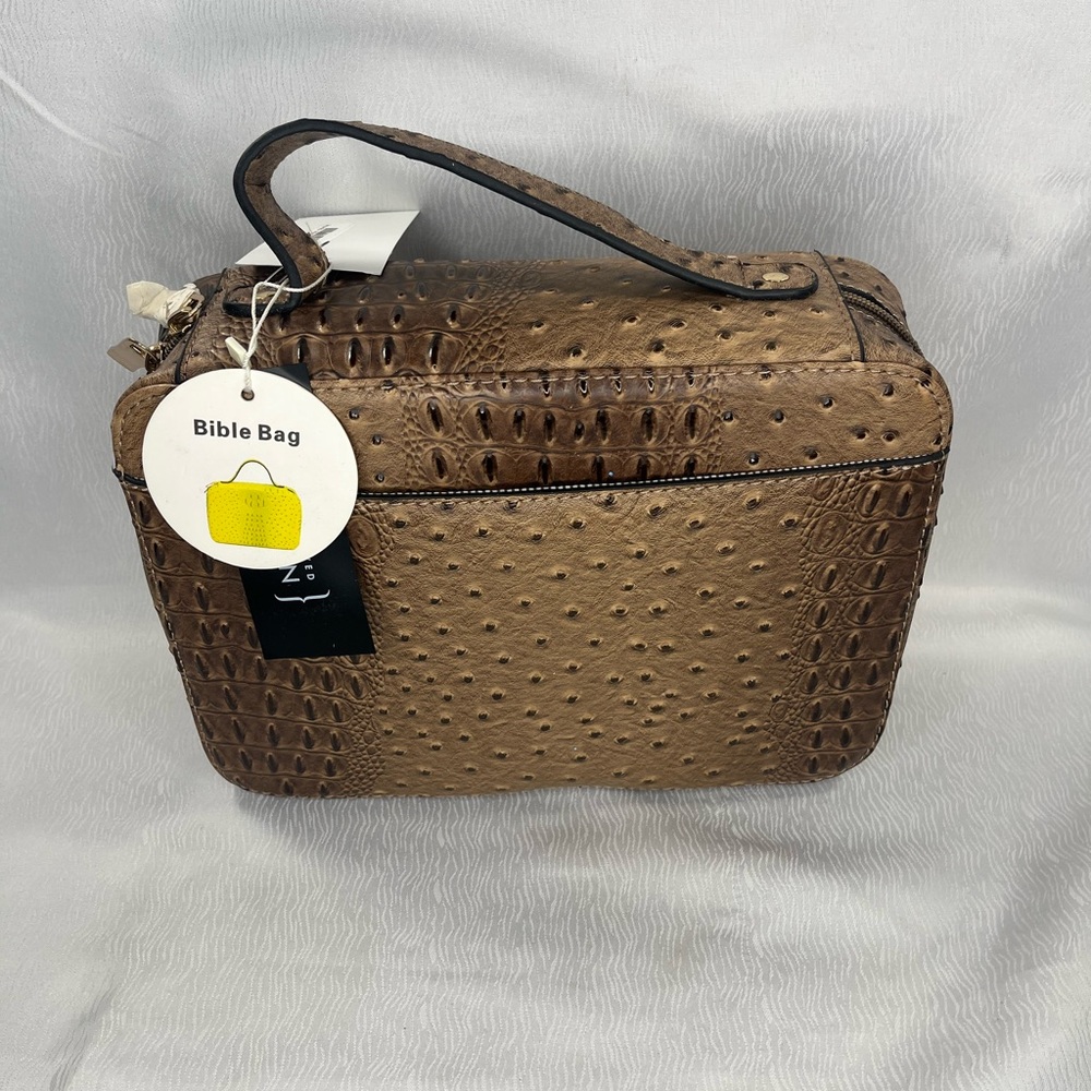 Stylish Faux Ostrich Leather Bible Cover